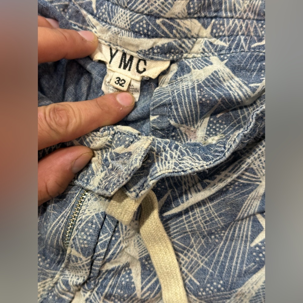 YMC Denim Star Patterned Shorts - Picture 3 of 5